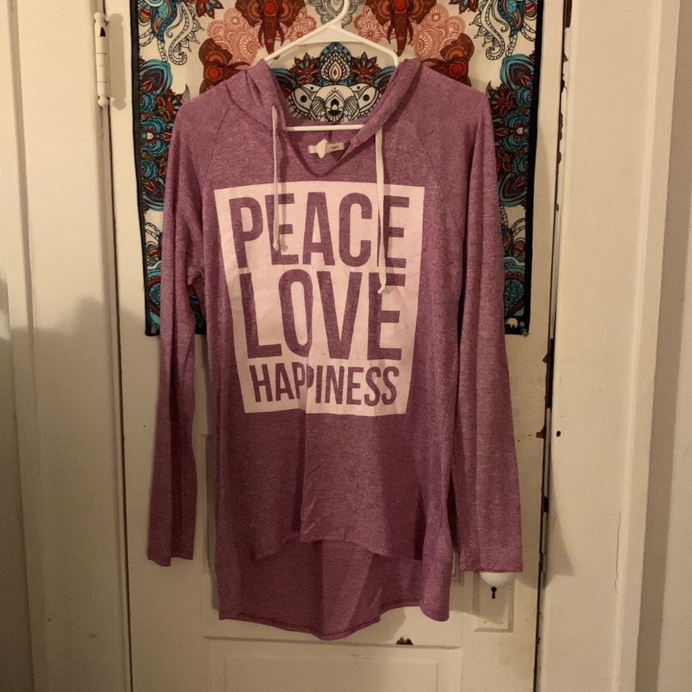 Self Esteem Hooded Shirt Size Lg